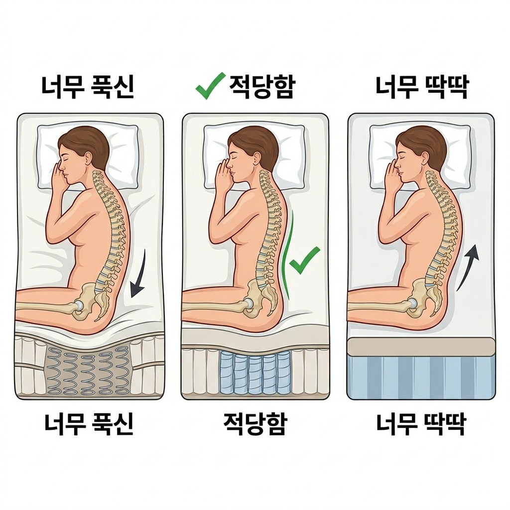 매트리스 추천 경도 허리 척추 지지
