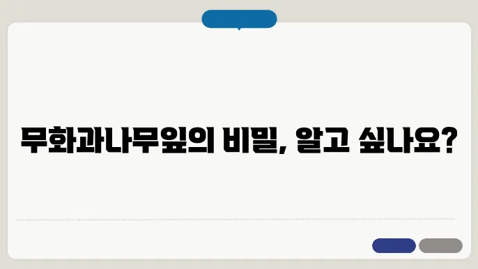 무화과나무잎이마르고