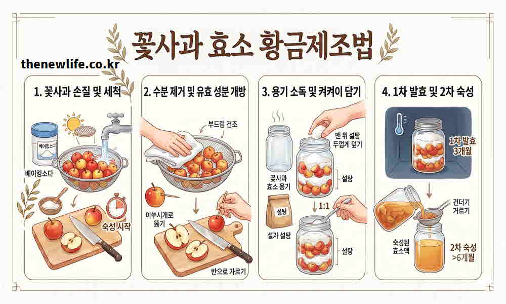 꽃사과 효소 만드는 방법