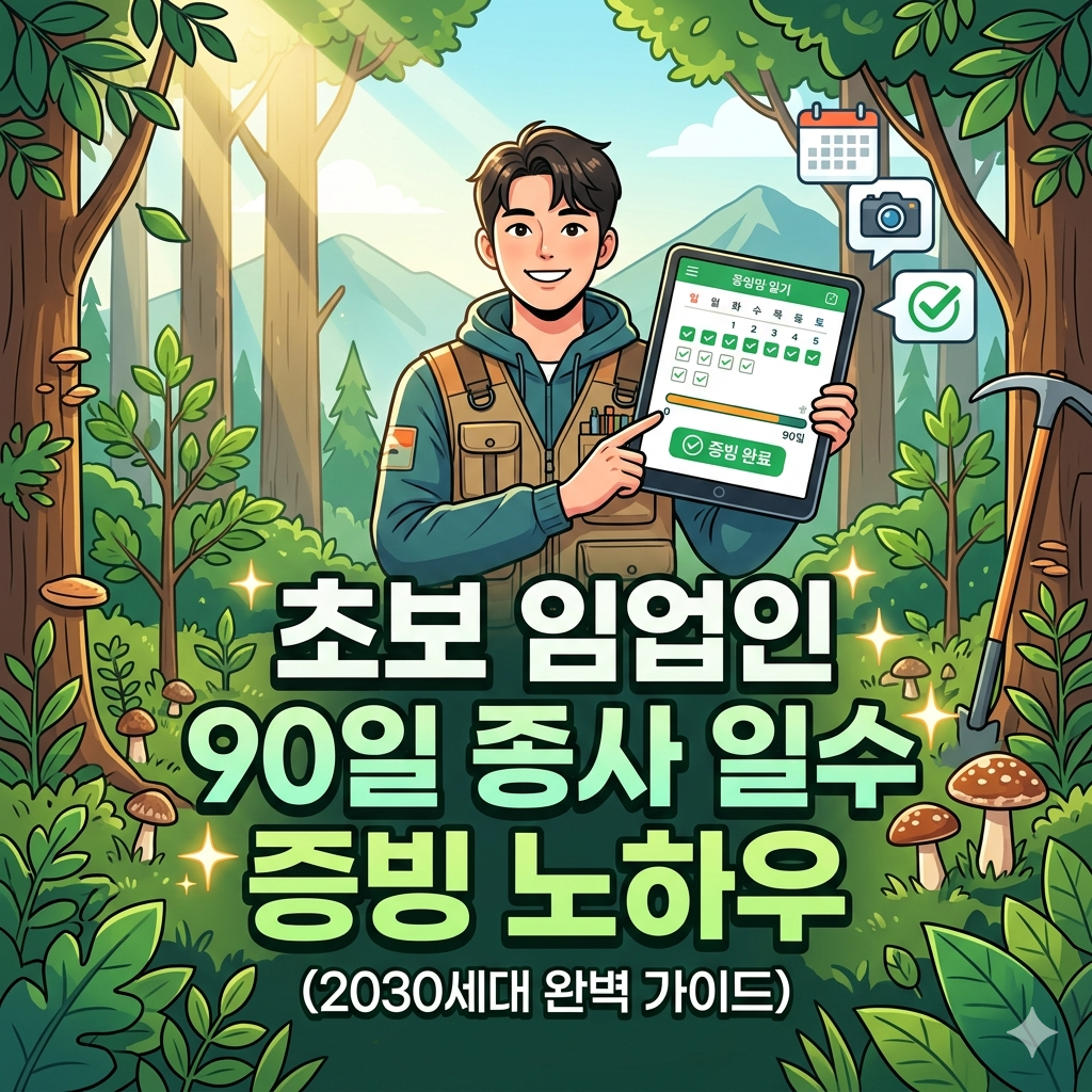 초보 임업인 종사 일수 90일 증빙 노하우 3가지 (2026)