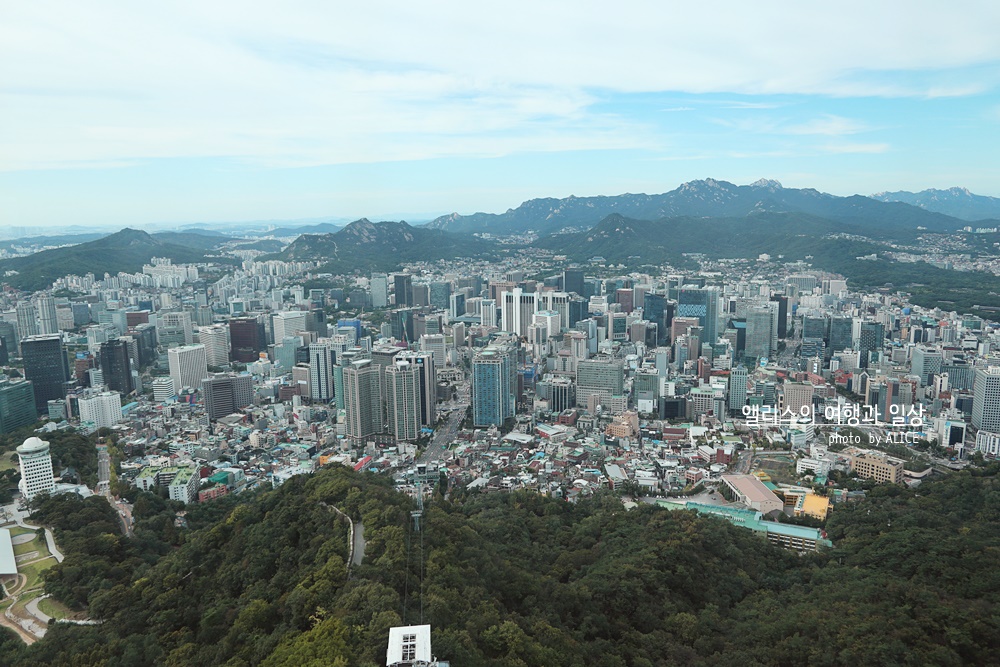 N서울타워 전망대에서 보는 서울전경, 입장권 최저가 예약방법, 대중교통(남산 순환버스) 서울 가볼만한곳