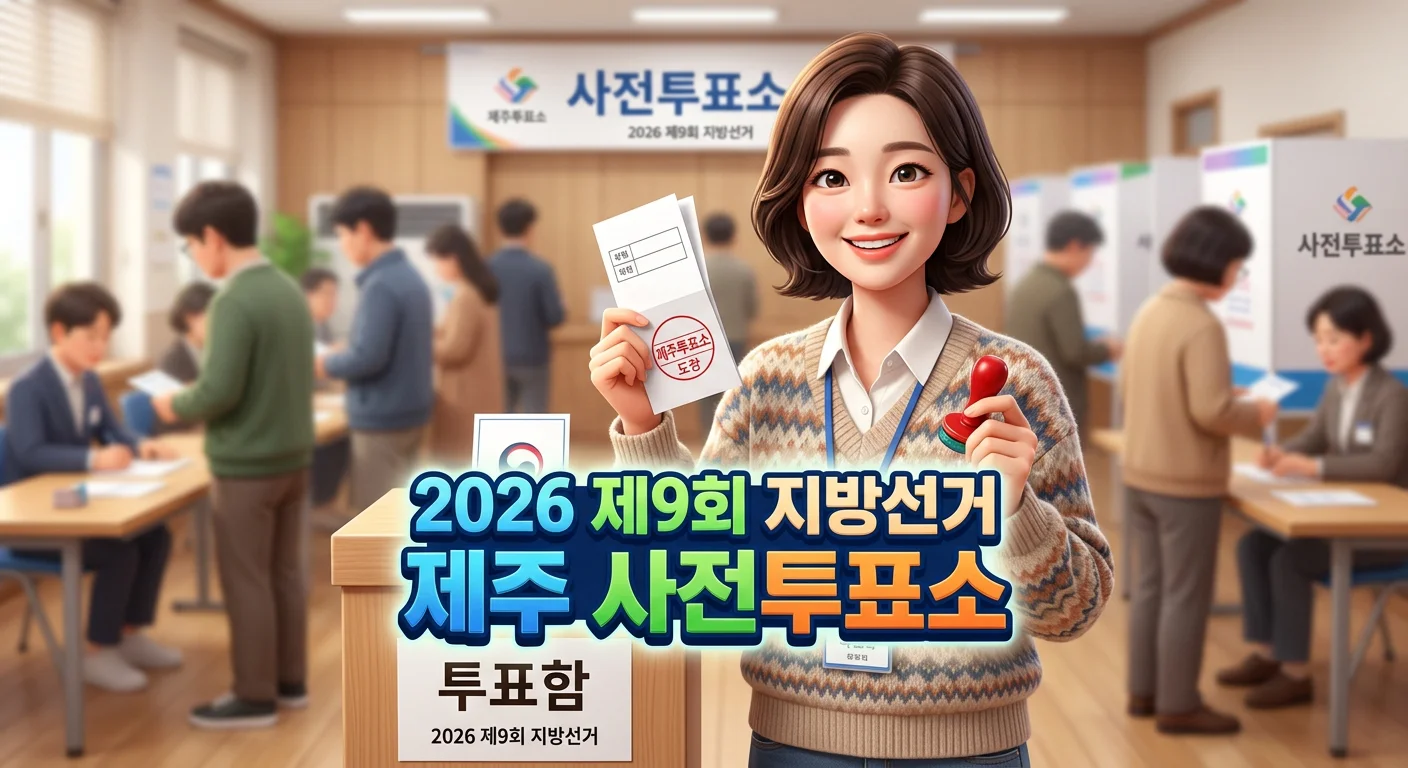 2026 제9회 전국동시지방선거 제주특별자치도 사전투표소 위치 안내 (5/29~5/30)