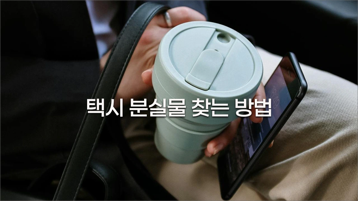 택시 분실물 찾는 방법 유실물센터 홈페이지