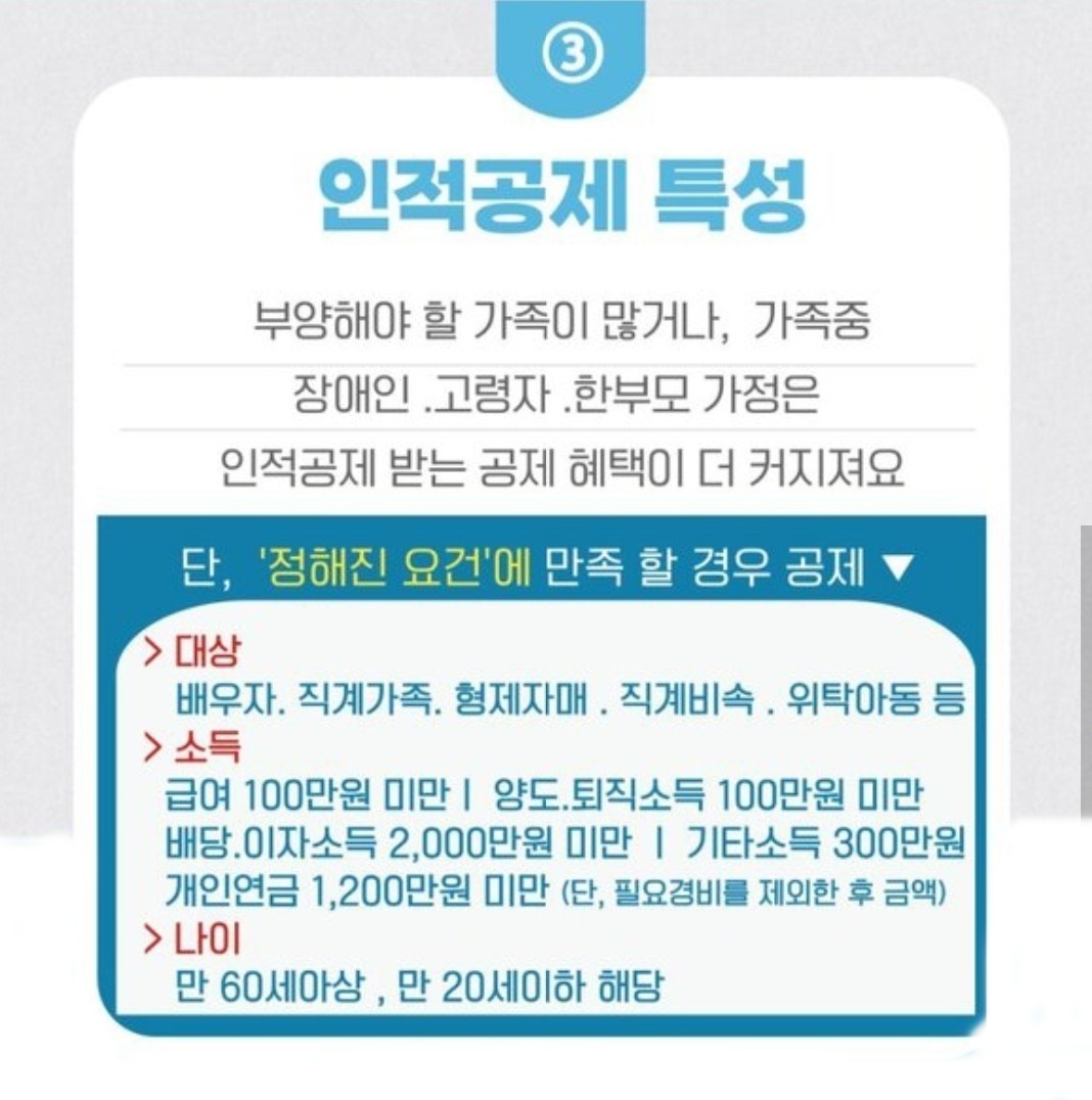 인적공제