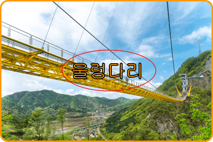 원주 출렁다리 주차장 가는길