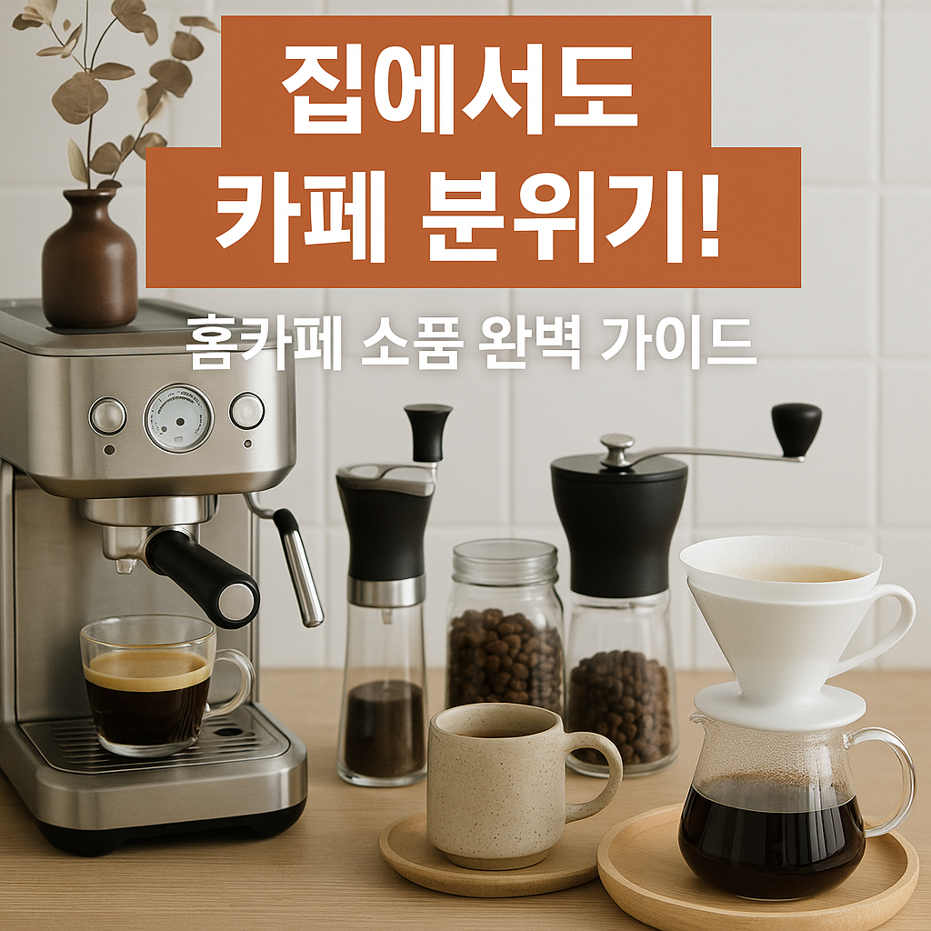 홈카페 소품 완벽 가이드