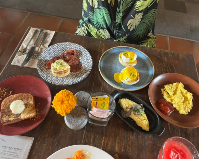 발리 알라야 리조트 우붓 조식1