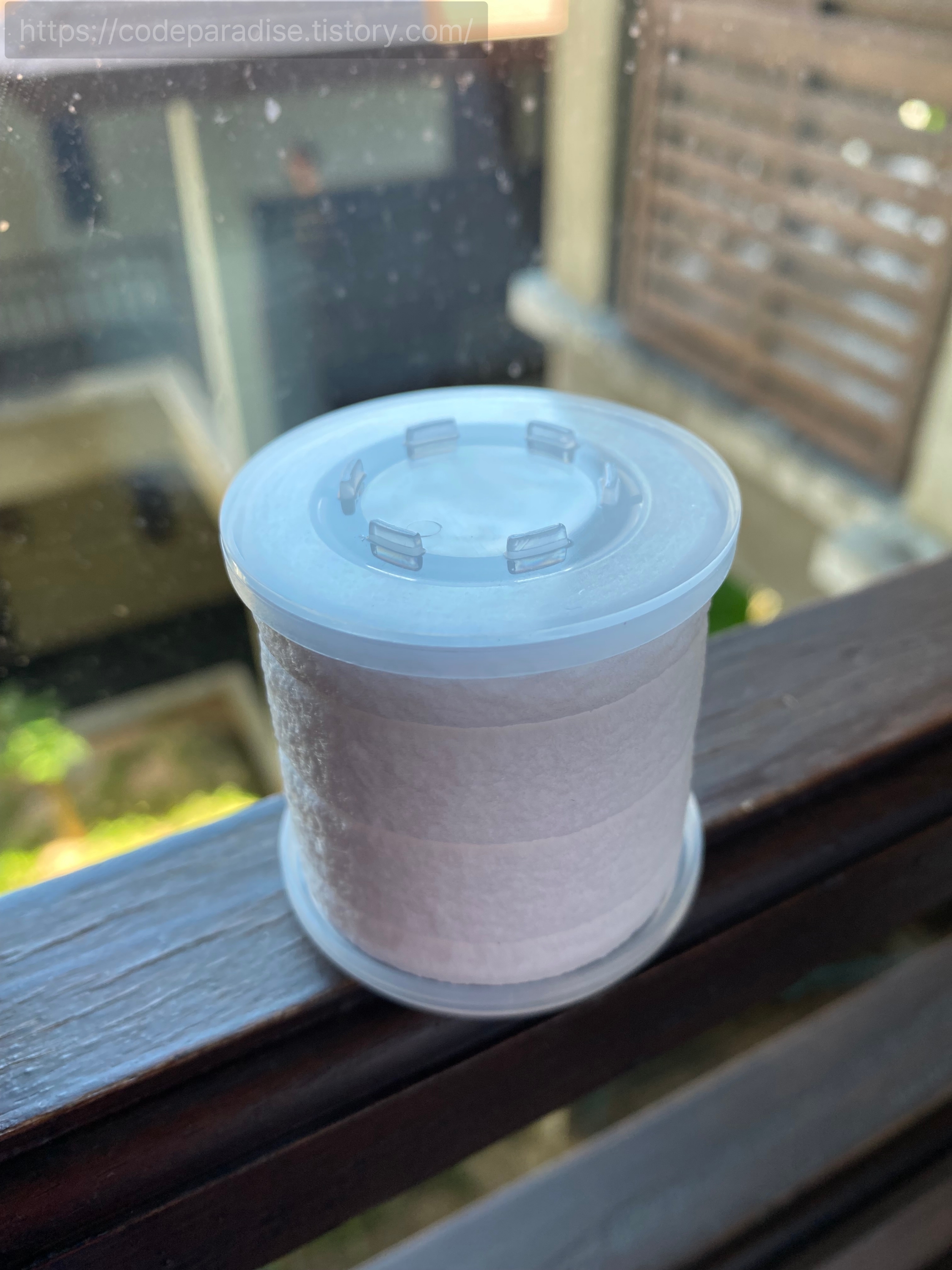 사용전 샤워기 필터 사진