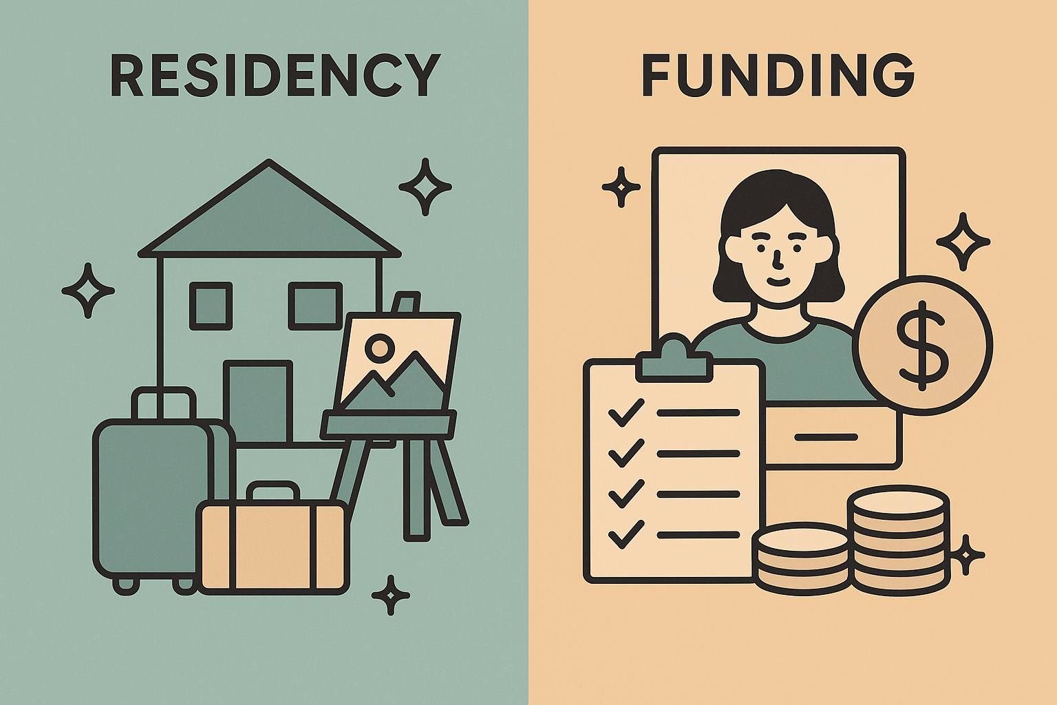 레지던시 vs 지원사업
