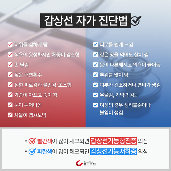 갑상선 자가진단법