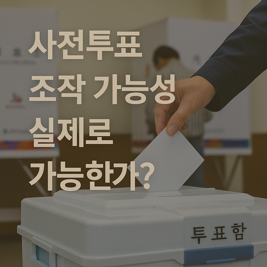 🗳️ 사전투표 조작 가능성, 실제로 가능한가?