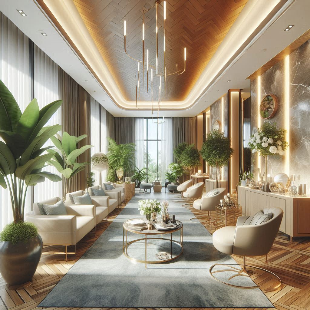 피부,체형관리 샵 배경