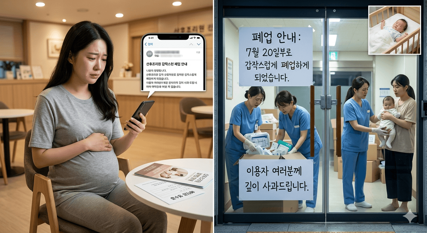 산후 조리원 폐·휴업 30일 전 안내