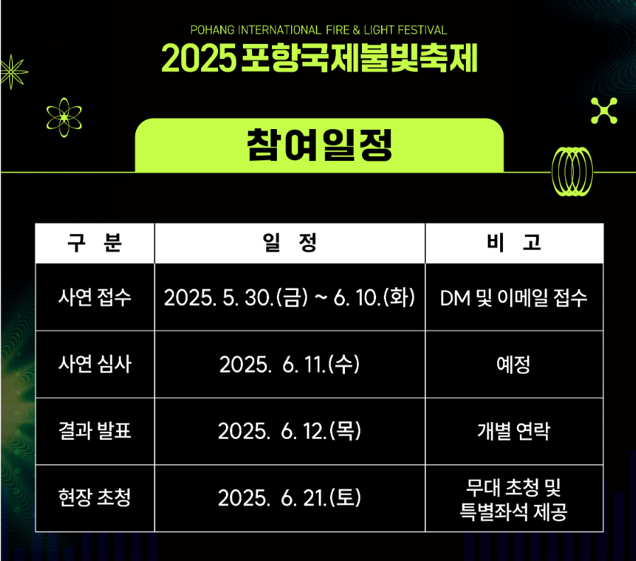 포항국제불빛축제 이벤트