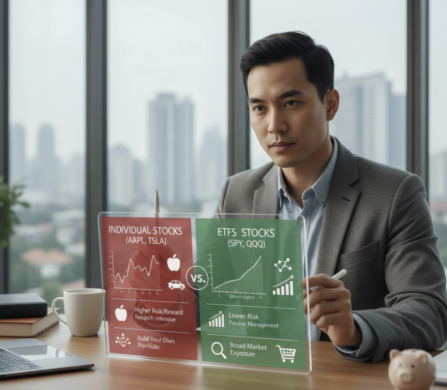 주식.ETF공부하는 남성이미지