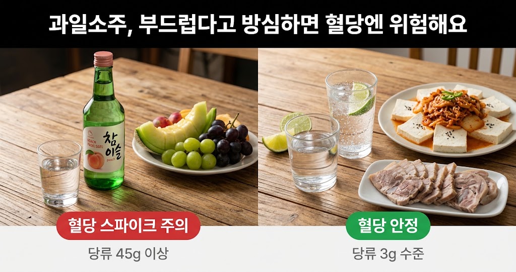 과일소주, 부드럽다고 방심하면 혈당엔 위험해요