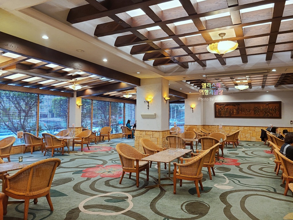 오키나와 퍼시픽 오션 카페에서 마리토쪼와 카페라테 한잔 @ 퍼시픽 호텔 오키나와