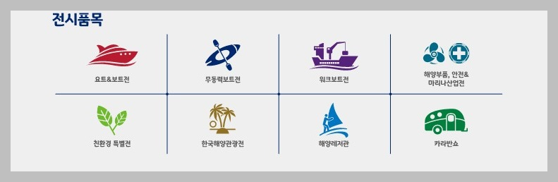 2024 경기국제보트쇼 전시품목