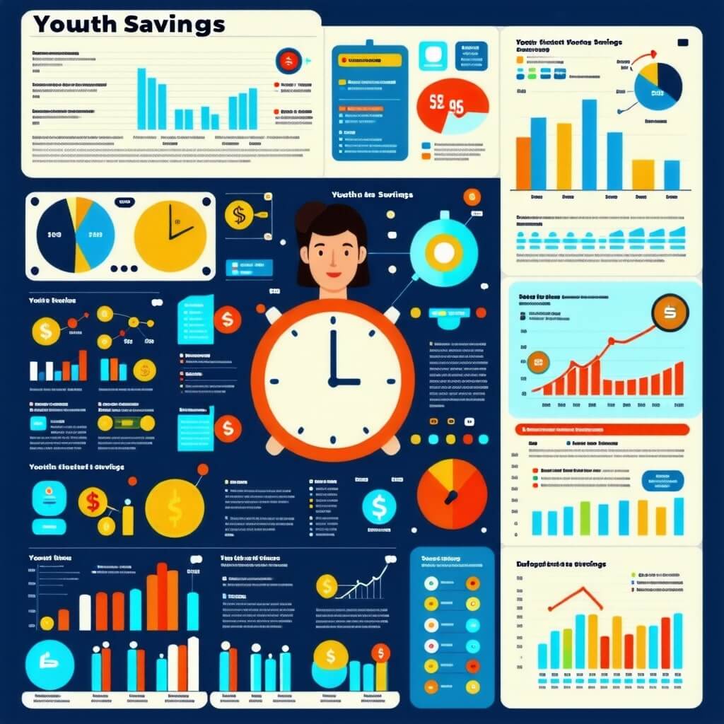 저축의 중요성을 강조하는 포스터 이미지