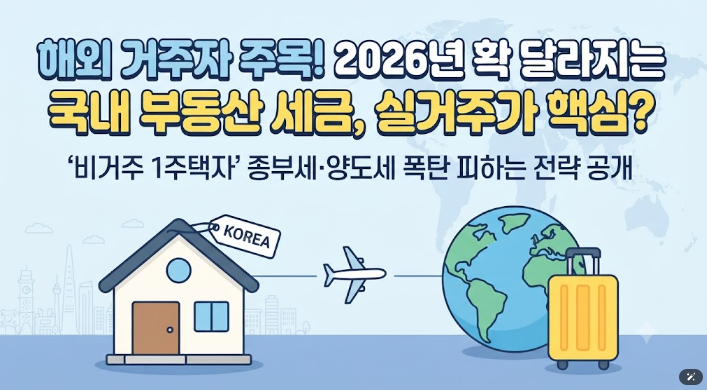 해외 거주하면서 국내 1주택 보유