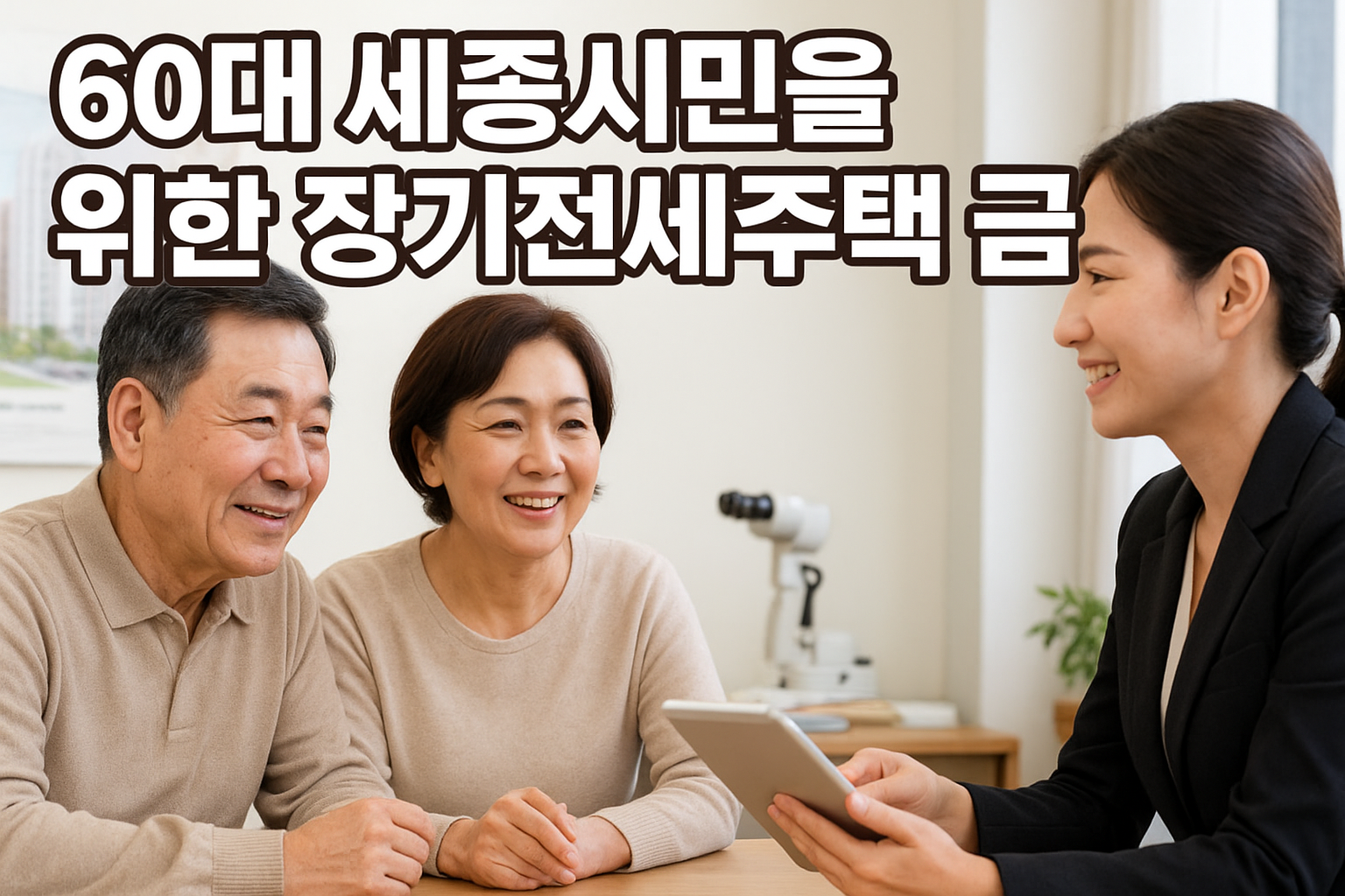 세종시 60대 세종시민을 위한 장기전세주택 지원