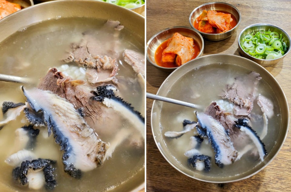 김치 국물 넣어 한 그릇 뚝딱하고 싶은 곰탕 비쥬얼