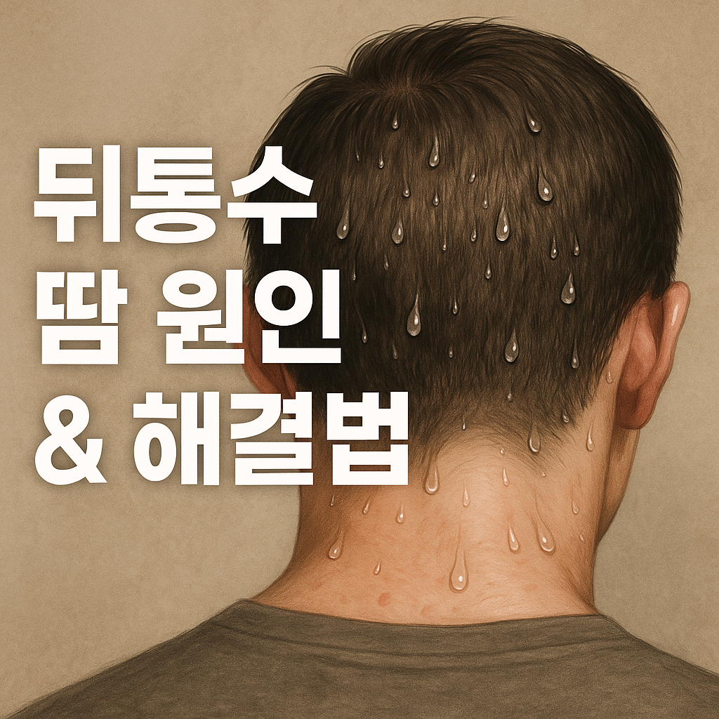 뒤통수 땀이 나는 이유와 해결 방법 총정리