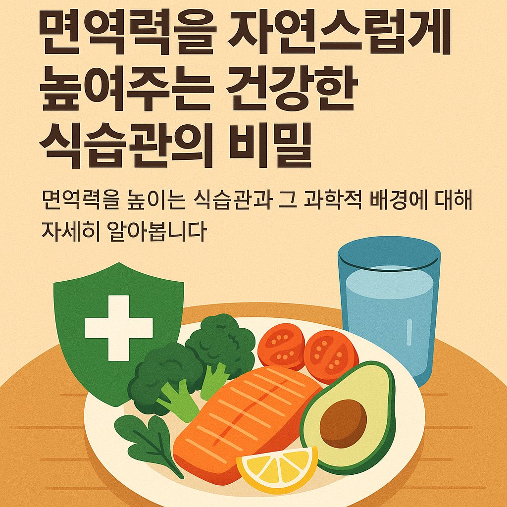 면역력을 높이는 식습관, 매일의 식탁이 만드는 건강 방패