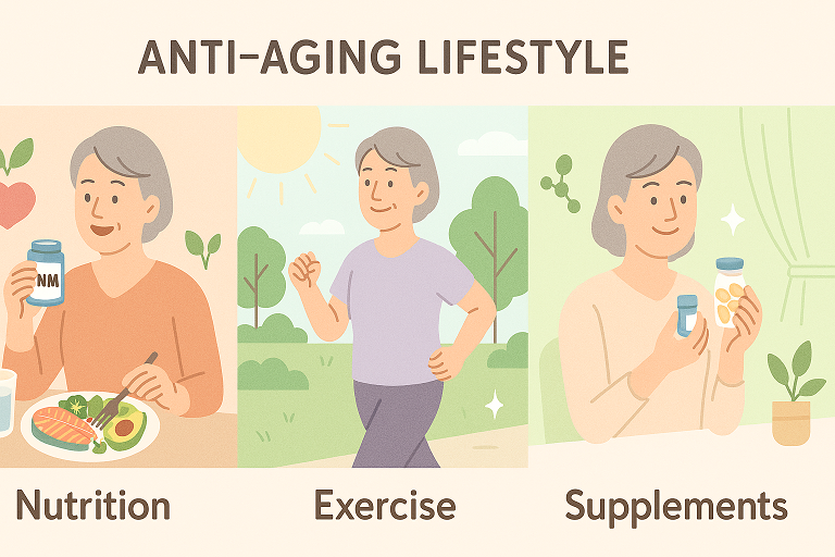전문가가 말하는 안티에이징 (영양, 운동, 보충제) 이미지