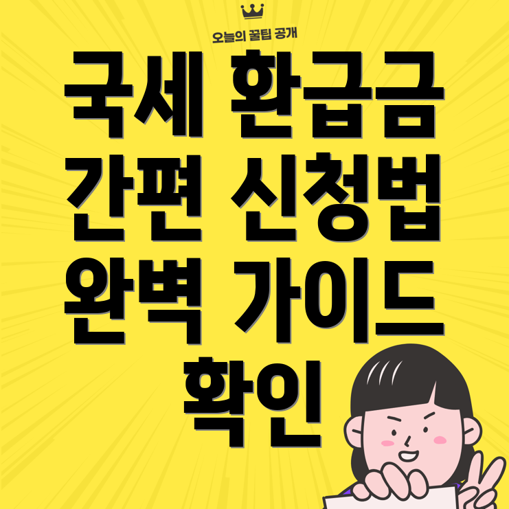국세환급금 조회