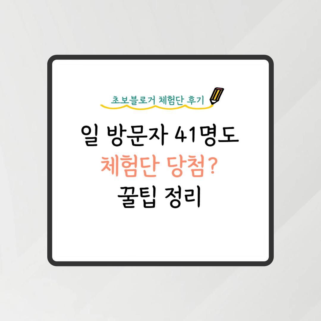 체험단당첨
