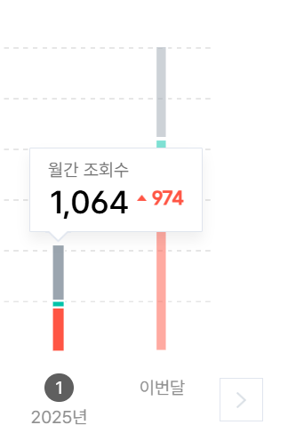 티스토리 조회수 1월