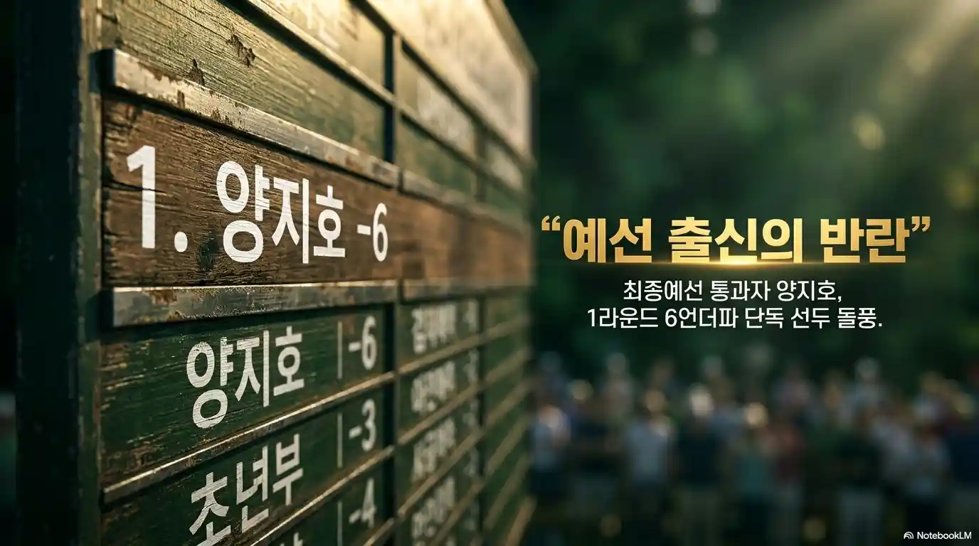코오롱 한국오픈 예선 출신 양지호 단독 선두