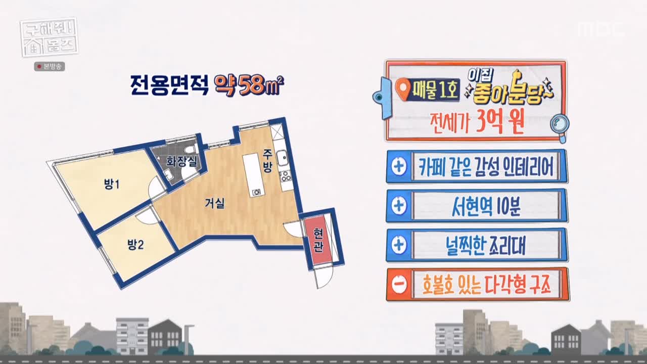 구해줘홈즈 성남시 분당구 서현동 <이 집 좋아분당!> 매물 가격 및 구조 인테리어 리모델링 최종선택 소개 다시보기