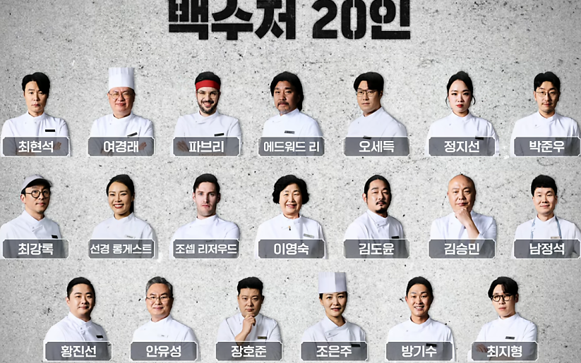 흑백요리사:백수저20인