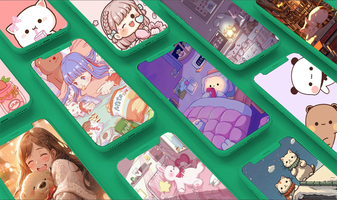 귀여운 카와이 배경화면 HD, 아름다운 카와이 이미지로 휴대폰 꾸미기