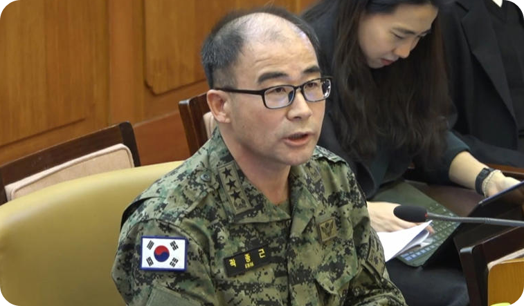 곽종근 전 육군 특수전사령관의 진실하고 용기있는 증언. 헌법재판소 제공