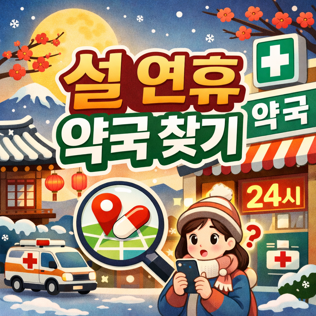 설 연휴에도 약국 문 열어요! 야간·공휴일 약국 찾는 법