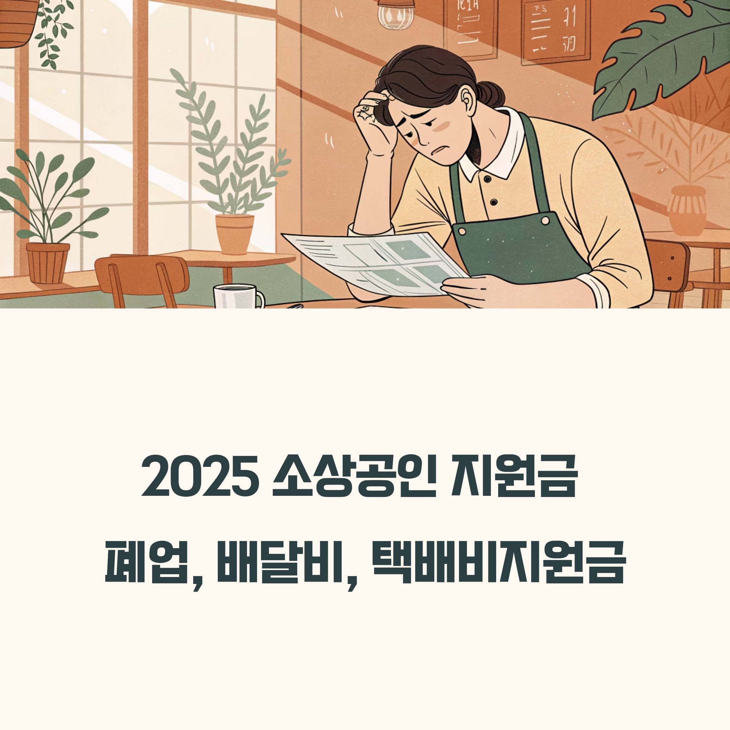 2025 소상공인 지원금 뭐가 있나?