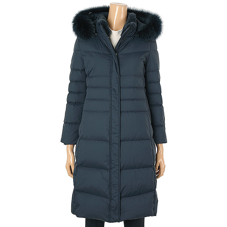 크로커다일레이디 크로커다일 폭스퍼후드 구스롱다운 CLAWDW108