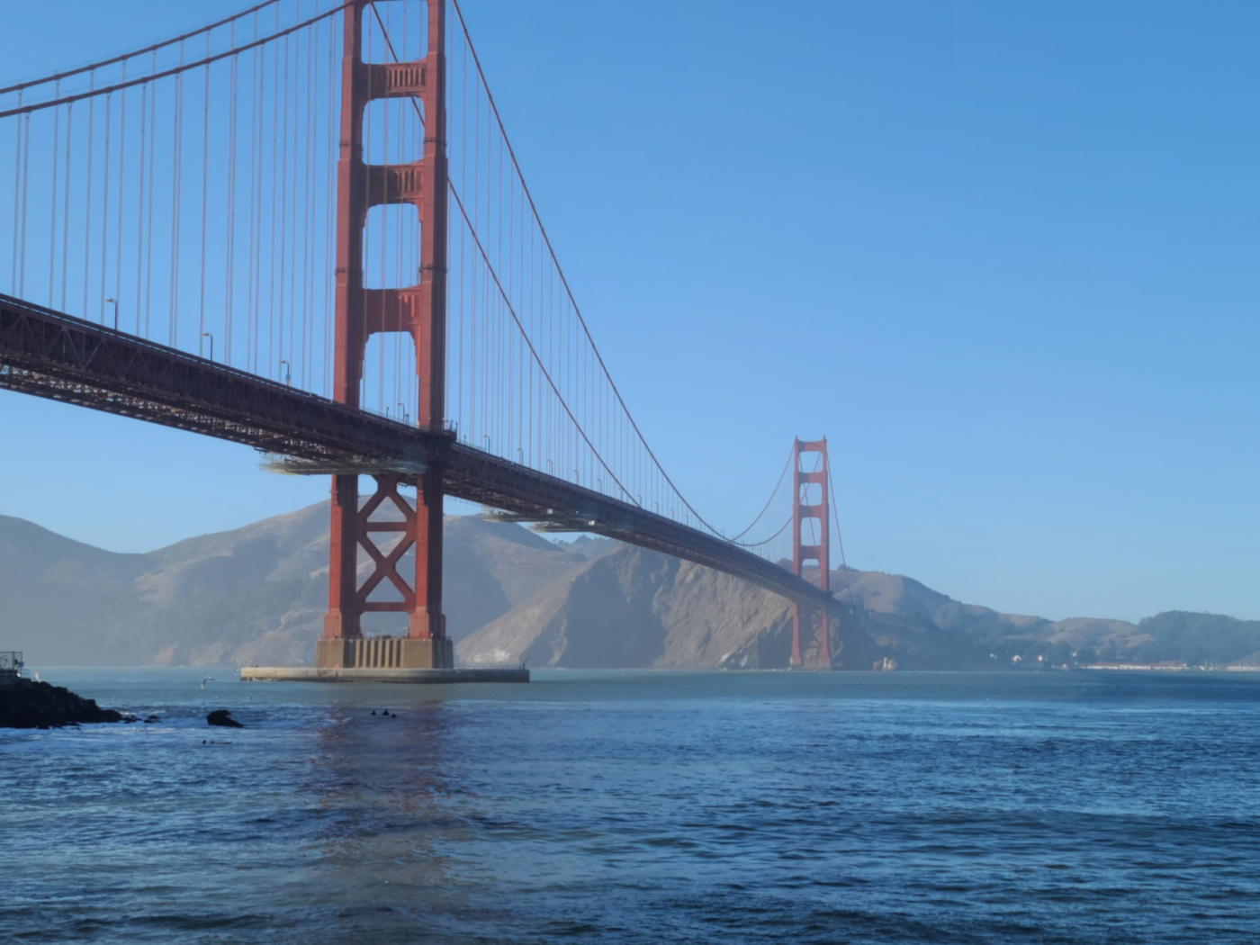 금문교가 보이는 모습이다.