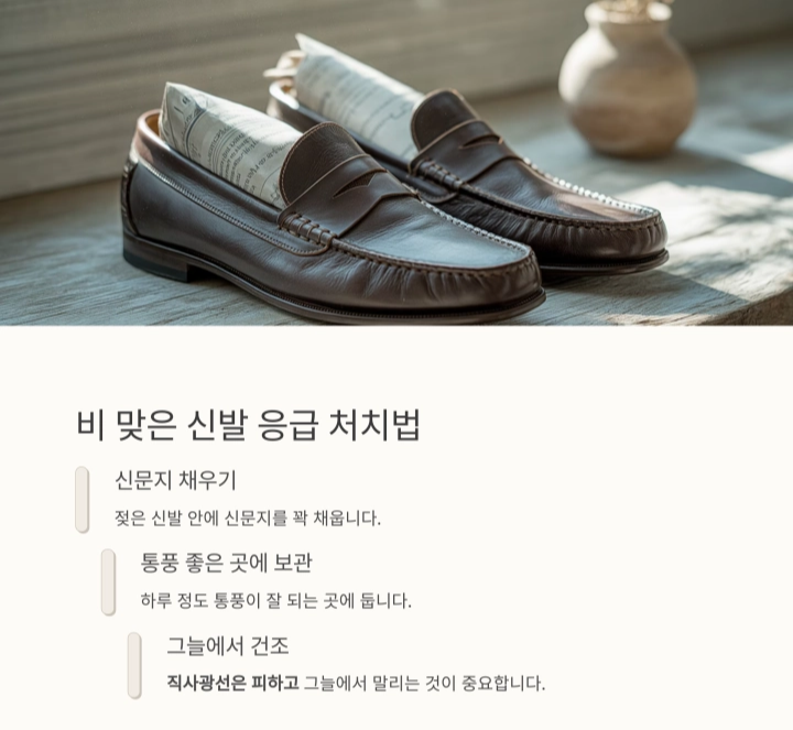 가죽 신발의 형태를 오래 유지하는 가장 쉬운 방법