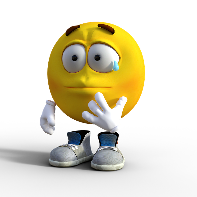 안구건조증으로 눈물 흘리는 캐릭터