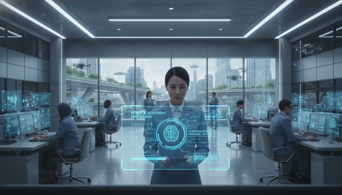 미래 공공기관 사무실 풍경