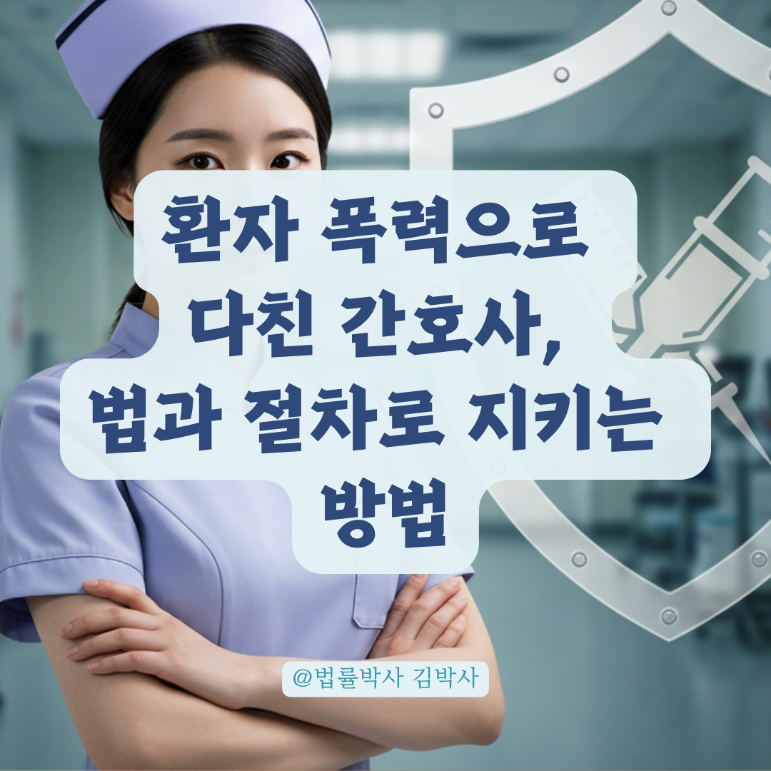 병원 근무 중 환자 폭력으로 다쳤다면? 간호사 보호법과 형사 대응 절차.