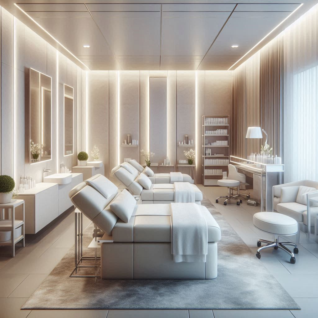 피부,체형관리 샵 배경