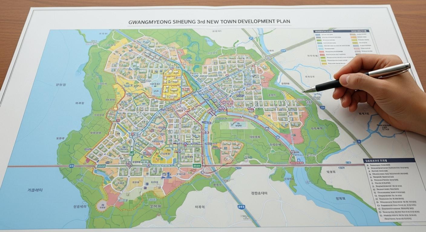 광명 시흥 3기 신도시 지도