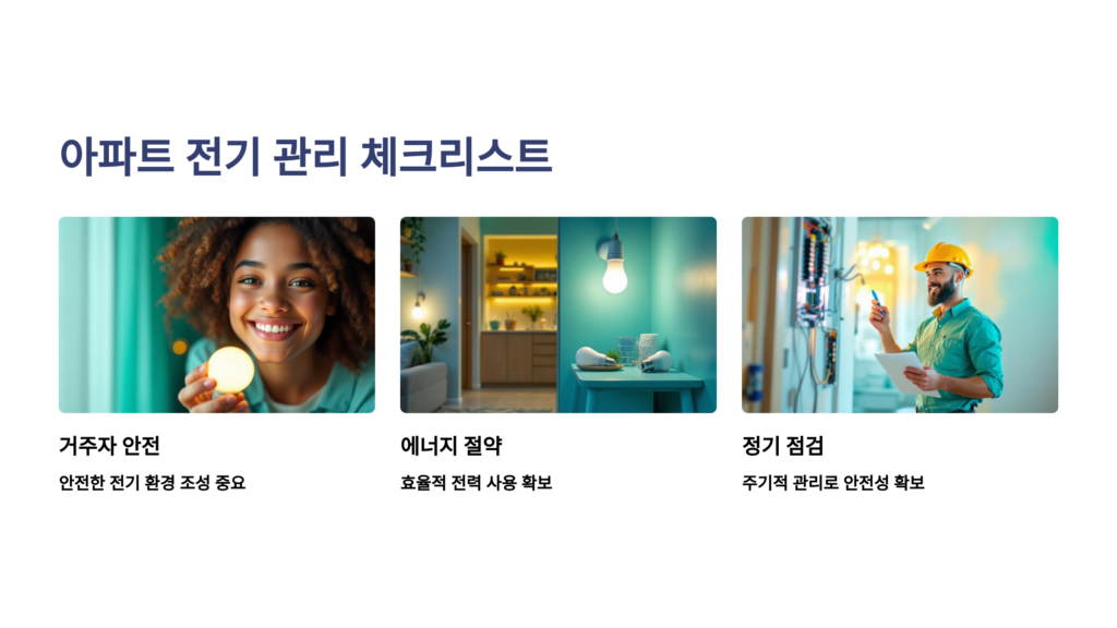 아파트 전기 관리 체크리스트