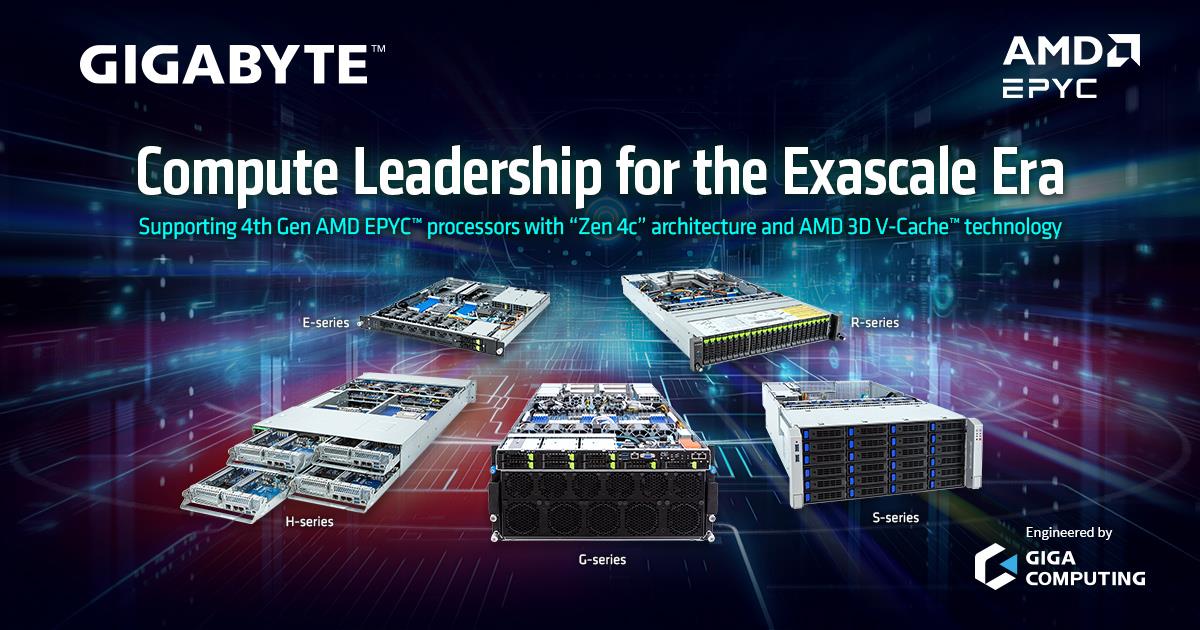 Giga Computing, 클라우드 네이티브 컴퓨팅 및 기술적 컴퓨팅을 위한 4세대 AMD EPYC™ 프로세서 지원 확대
