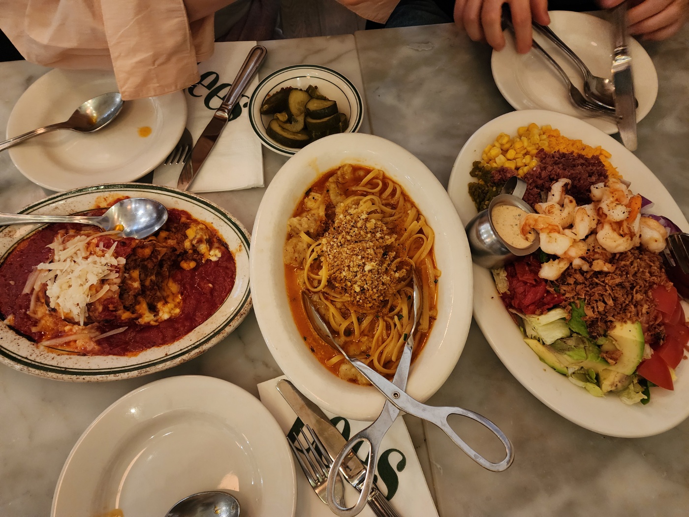 주문한 메뉴들 사진이에요.